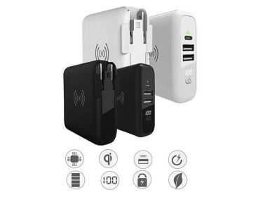 Global Gadget Charger World Travel Multi-Power and portable Charger (Color: White)